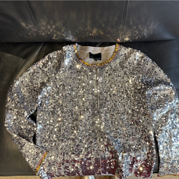 Cynthia Rowley Sequin Cardigan - Picture 1 of 9